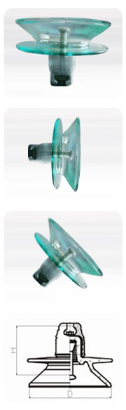 雙傘型盤形懸式玻璃絕緣子